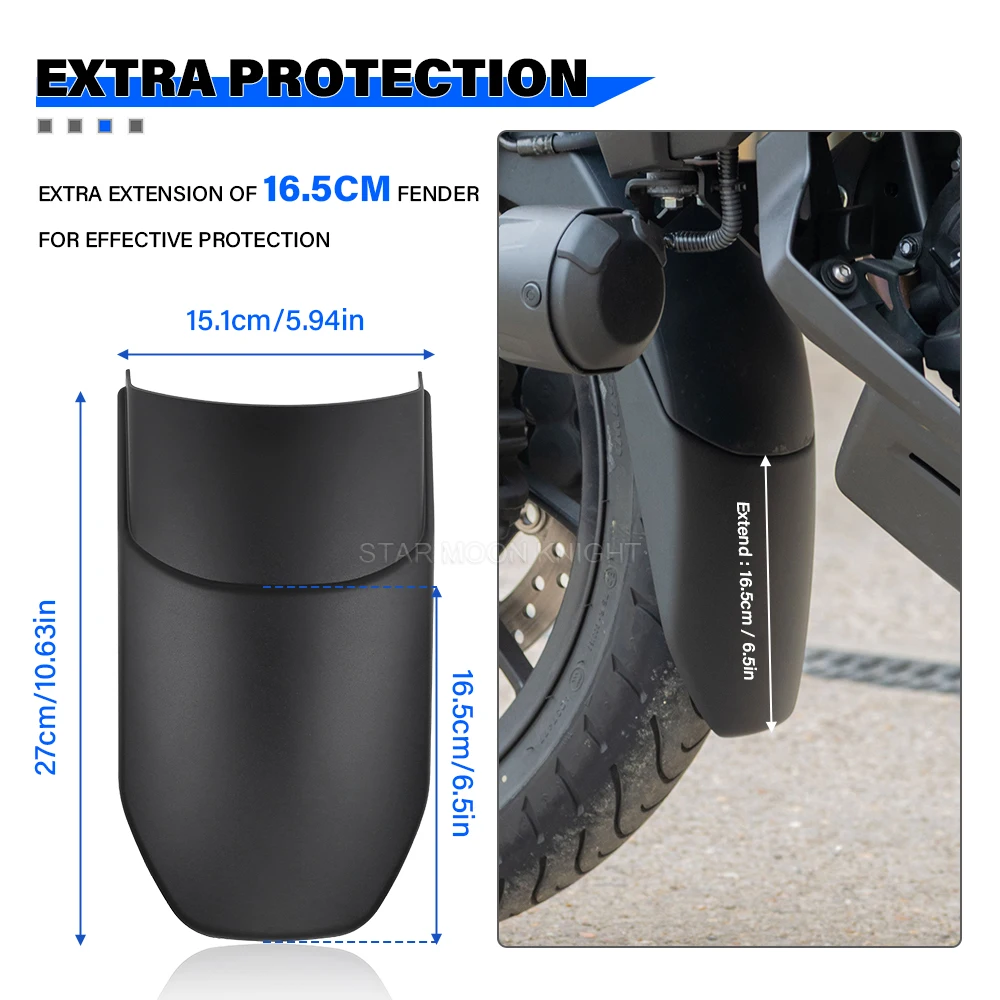 NT1100 2025 2026 Front Fender Extender For Honda NT 1100 Motorcycle Accessories ABS Front Wheel Mudguard Extension Mudflap Guard