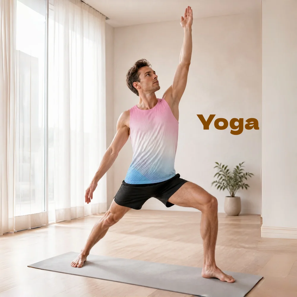 Ultra Light Quick Dry Men's Sleeveless Tank Top Breathable Anti Friction Marathon Singlet for Gym Yoga Running Workout