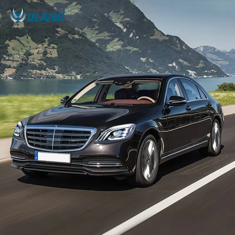 

Оптовая продажа производителя VLAND, полностью светодиодные фары W222 2018 2019 2020, модифицированная передняя лампа автомобиля для Mercedes Benz S Class
