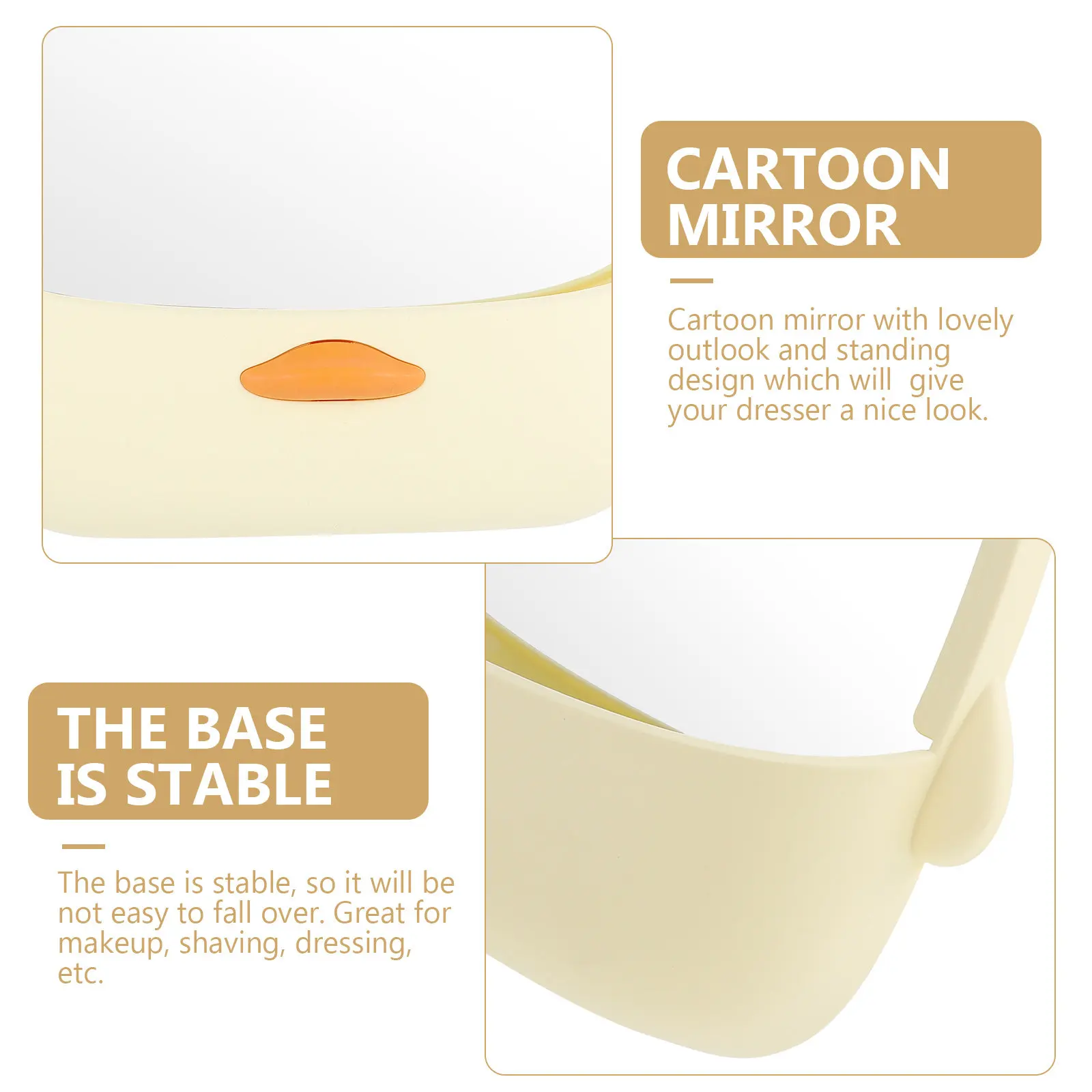 

Настольное зеркало премиум-класса для макияжа, устойчивое к царапинам, для бритья, укладки волос, ежедневного использования, для спальни, туалетного столика