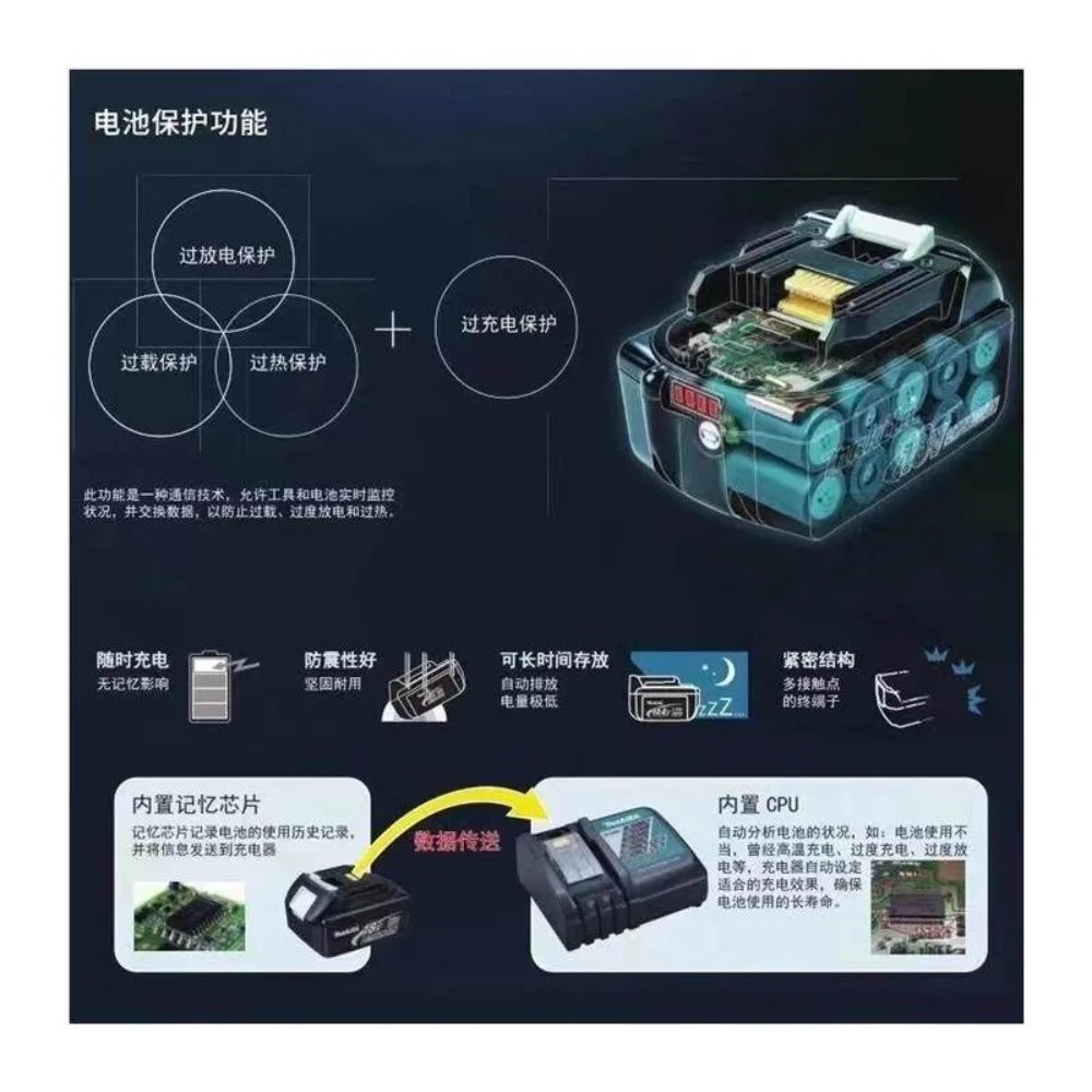 マキタ18V工具用6000mAhアップグレードバッテリー、D - Makita Drill Dtw300 のレビューと価格