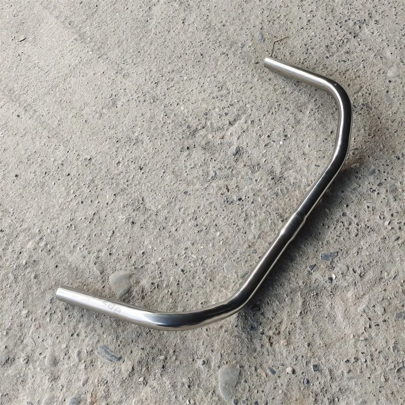 Bicycle Handlebar Stainless Steel Large Curved Handlebar Horizontal 560mm Retro Casual Rider Horizontal Handle