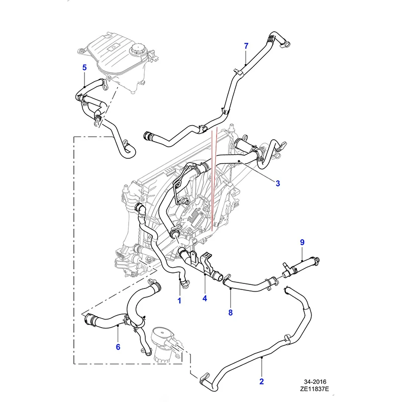 Ja gu ar Xj2 010 fro mv0 000 1Al lne wXF 201 6Fp ace 201 6 Water supply bypass hose Water supply pipe - connecting pipe