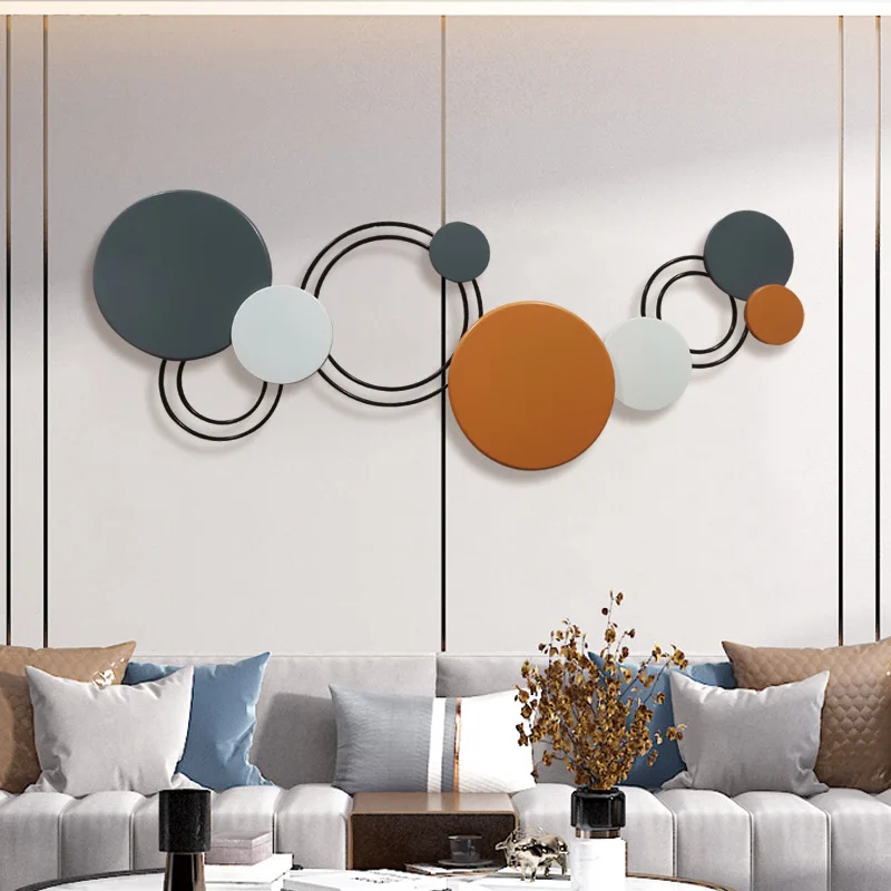 

Wrought Iron Wall Decoration Creative Ornaments Living Room Wall Decoration Pendant Bedroom Dining Room Geometric Furnishings