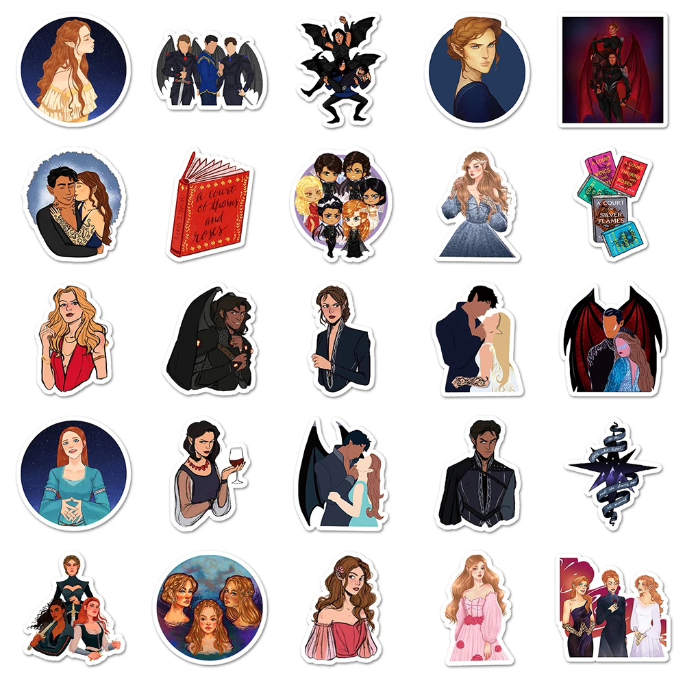 10/30/50pcs TV Show Acotar Merchandise Stickers Anime decalcomanie estetiche Graffiti Scrapbooking Laptop adesivo impermeabile giocattoli regalo