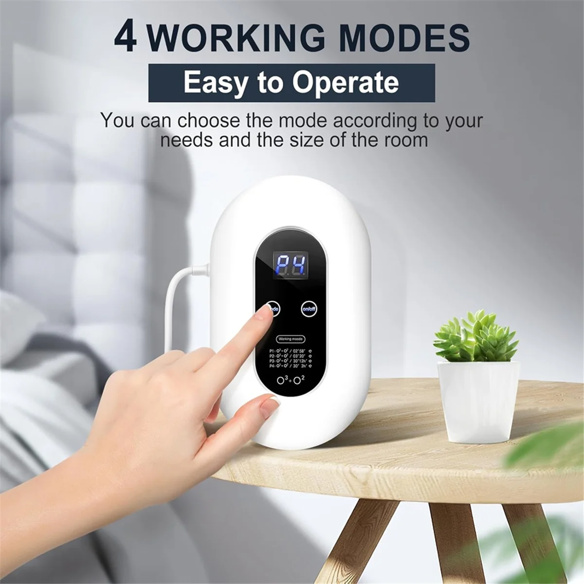 FZFZ Eliminator Zapachów do Mocnych Zapachów Dezodorant do Kuwet dla Kotów Jonizatory Powietrza Domowy Oczyszczacz Powietrza Wtykowy US