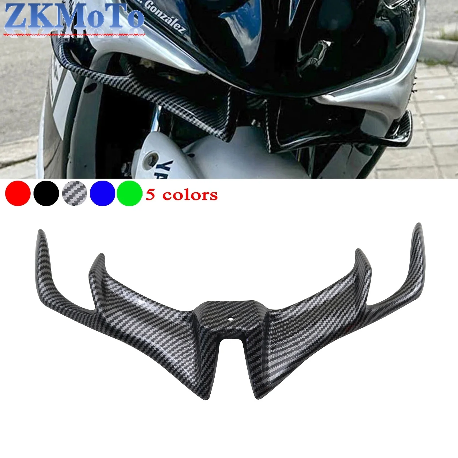 Moto Carenatura Anteriore Winglet Ala Copertura Trim Per Yamaha YZF R15 V3.0 2017-2020 Per Suzuki GIXXER SF 250 150 155 RS 200 Parti
