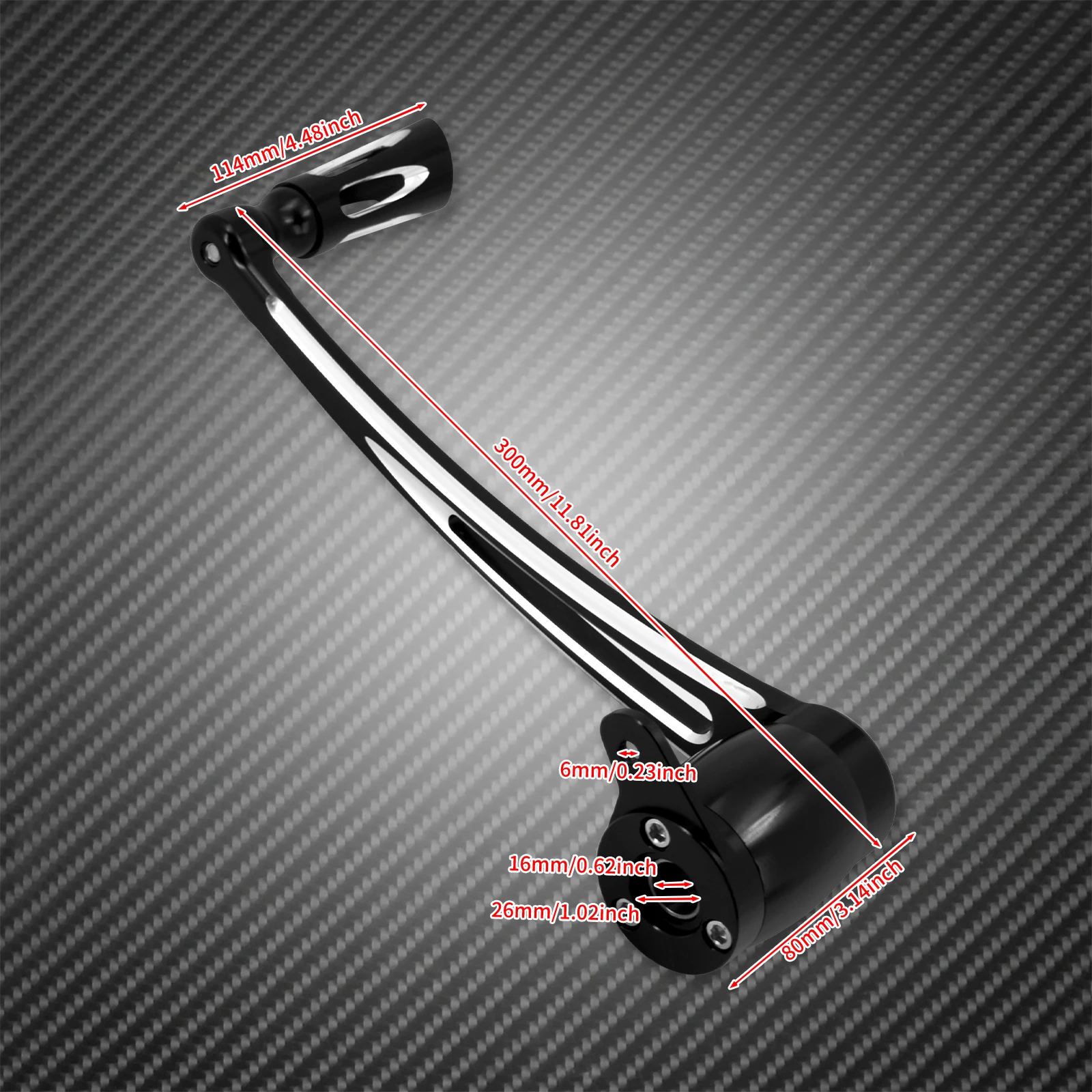 Motocycle Black Brake Arm Lever Pedal With Shift Peg For Harley Softail Fat Boy FLSTF 2000-2017 Deluxe Slim Heritage FLSTN FLS