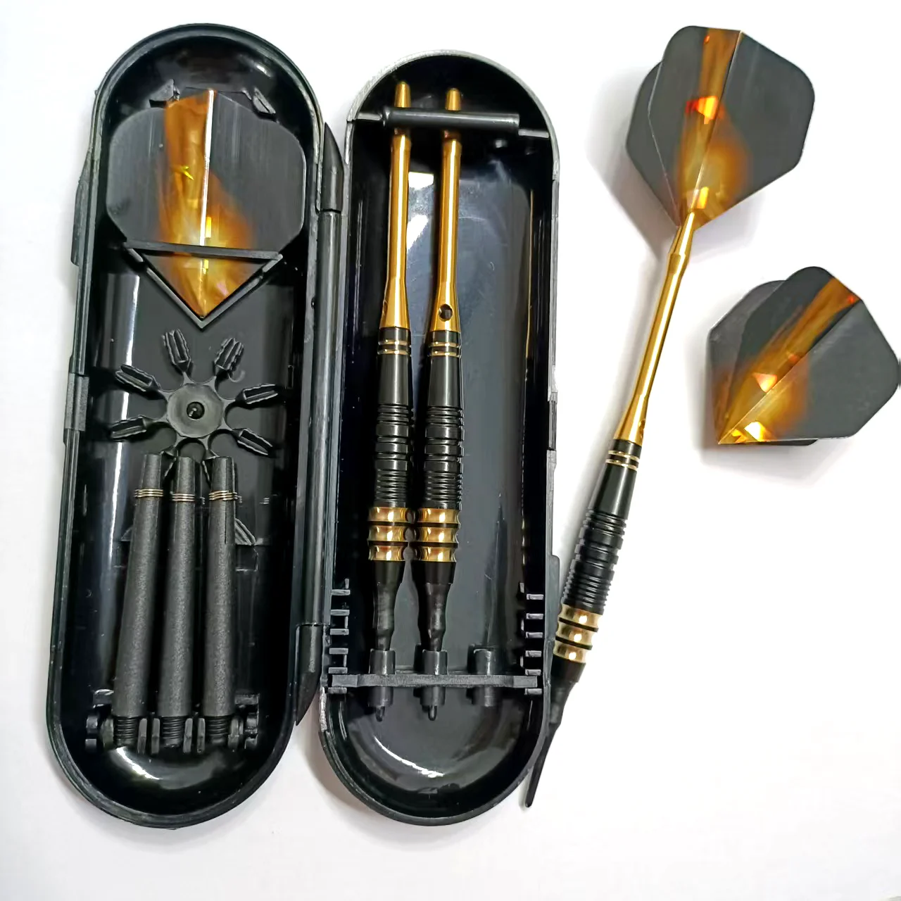 

3pcs Soft Pointed Dart 18g Aluminum Alloy Shaft and Laser Flight - Anti Slip Brass Dart Barrel for Electronic Dart Board