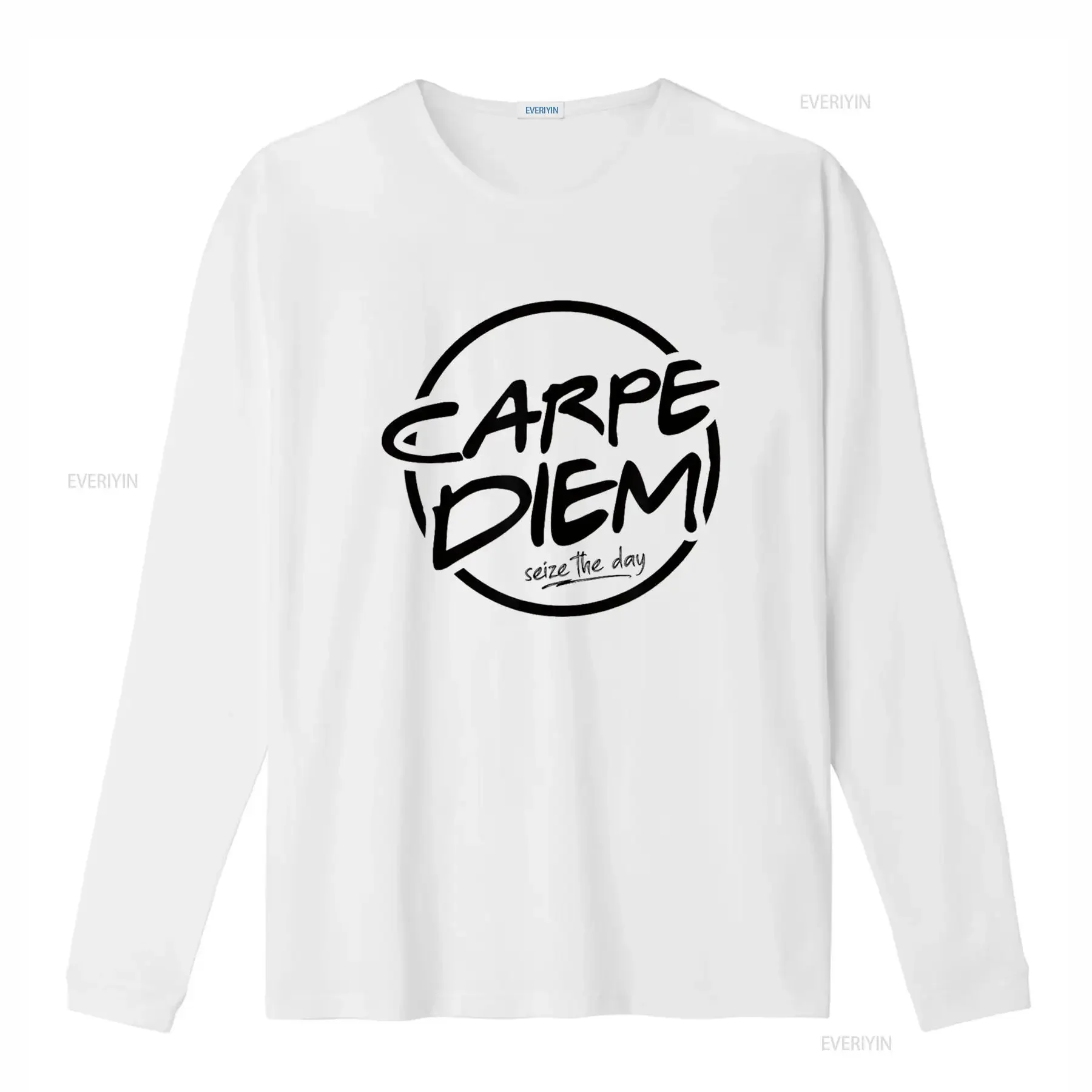 Retro Carpe Diem Seize the Day Latin quote Short T Shirt vintage Washed Stylish fashion Top For Everyday Wear Unisex