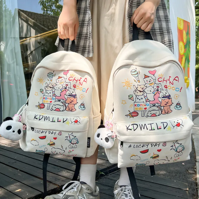 New Student Backpack Fashionable and High-quality Women's Backpack Casual Lightweight and Versatile Girls' Travel Backpack