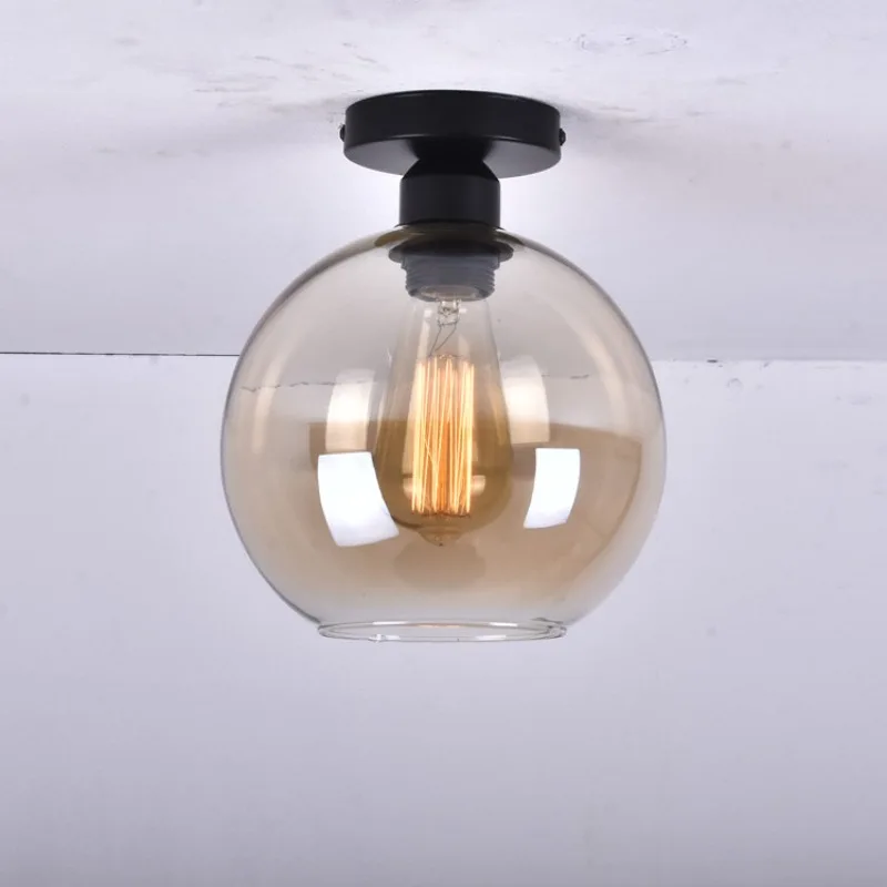 

Ретро Американский Кафе Ресторан Персонализированные Прозрачные Стеклянные Лампы Простые Лестницы Вход Коридор Потолочные Светильники