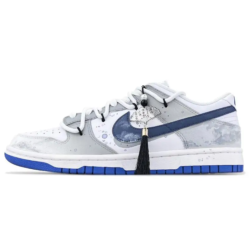 

【Customize】Nike Dunk Skateboarding Shoes Men Low-top Black/grey/white Sneakers shoes DV0831-104