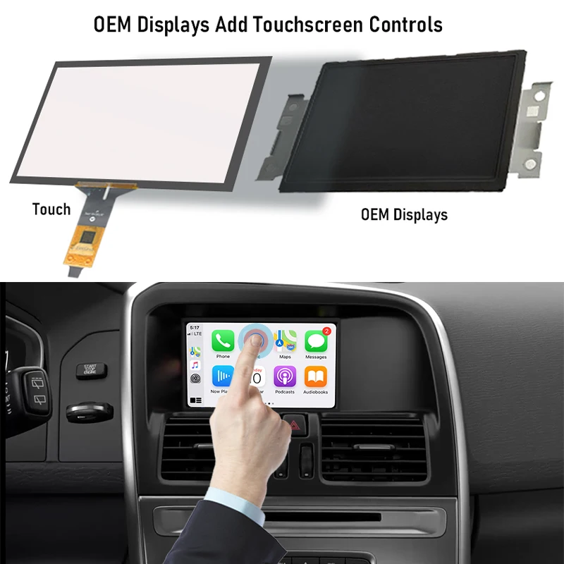 Wireless Apple Carplay Android Auto Module Car AI Box For Volvo XC60 XC70  S60 S80  V60 V70 V40 (2011-2019) Mirror Link Decoder