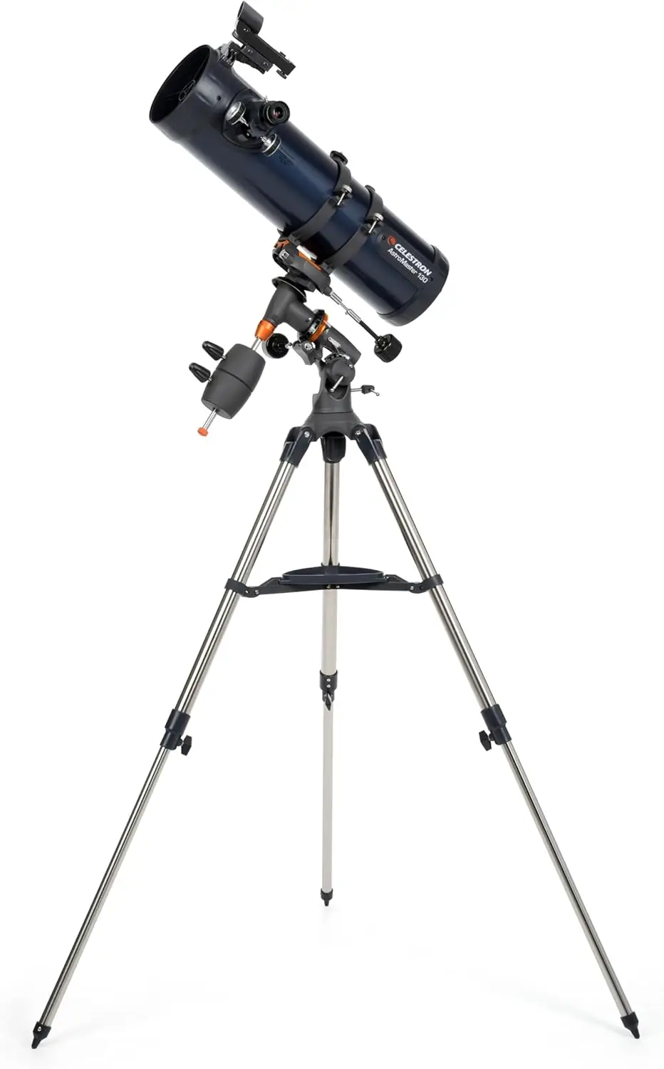 Celestron AstroMaster 130EQ Newtonian Telescope Reflector Telescope for Beginners FullyCoated Glass Optics  AdjustableH