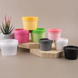 30g 50g 100g 200g 500g Cream Cosmetic Jar Straight Bucket Mask Bowl with Inner Lid Ice Bottle Round Plastic Box