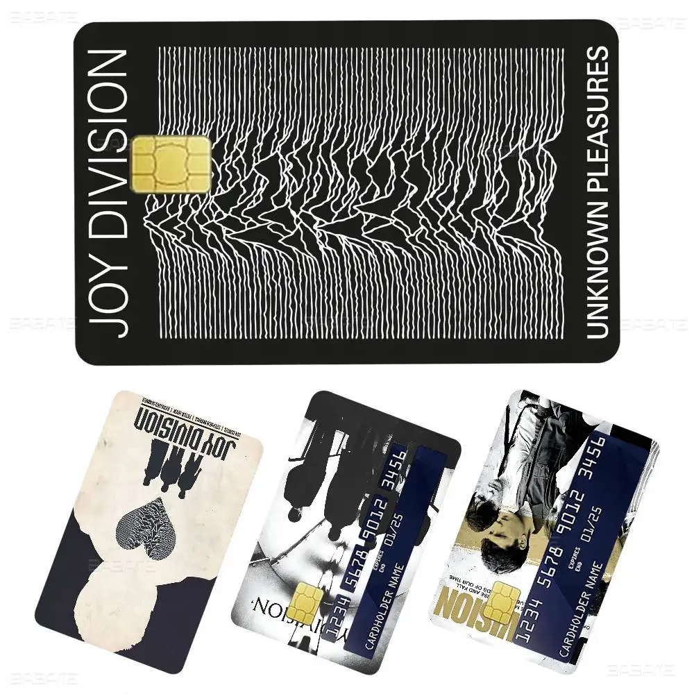 Vintage Band J-Joy D-Division Game Anime Sticker Film Skin Cover Case für kleine und große No-Chip-Debit-Kreditkarten auf der Vorderseite