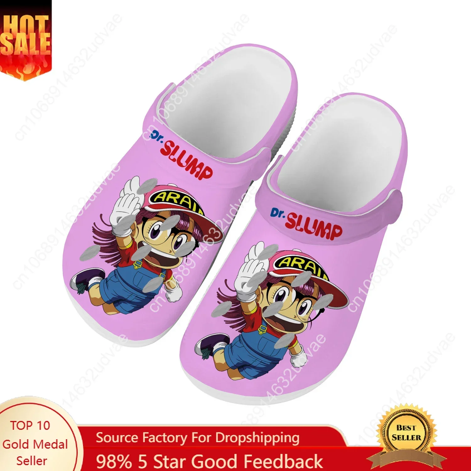 

Arale Dr Slump Water Shoes Men Women Teenager Comfortable Home Garden Clogs Custom Sandals Beach Breathable Hole Slippers