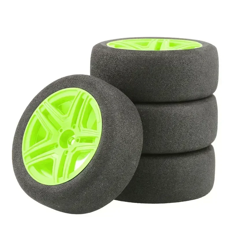 1/10 flat car sponge tire RC tire professional racing HSP 94123 Sakura D4 Tiangong TT02 flat car 6 degrees hub