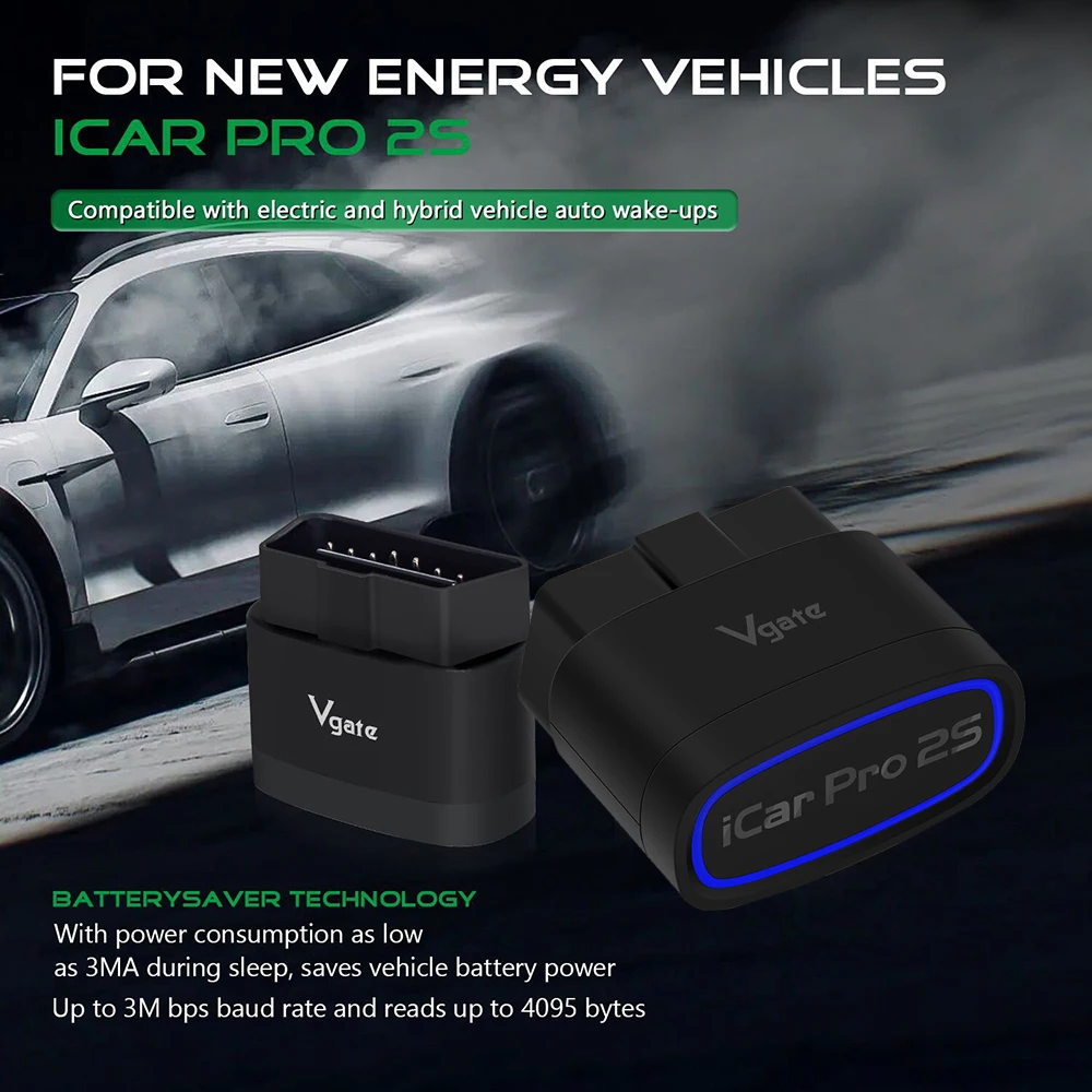 Nouveau Vgate iCar Pro 2S ELM327 Bluetooth 5.3 para Android/IOS/PC OBD2 outil de Diagnostic de voiture orme 327 mis à niveau OBD