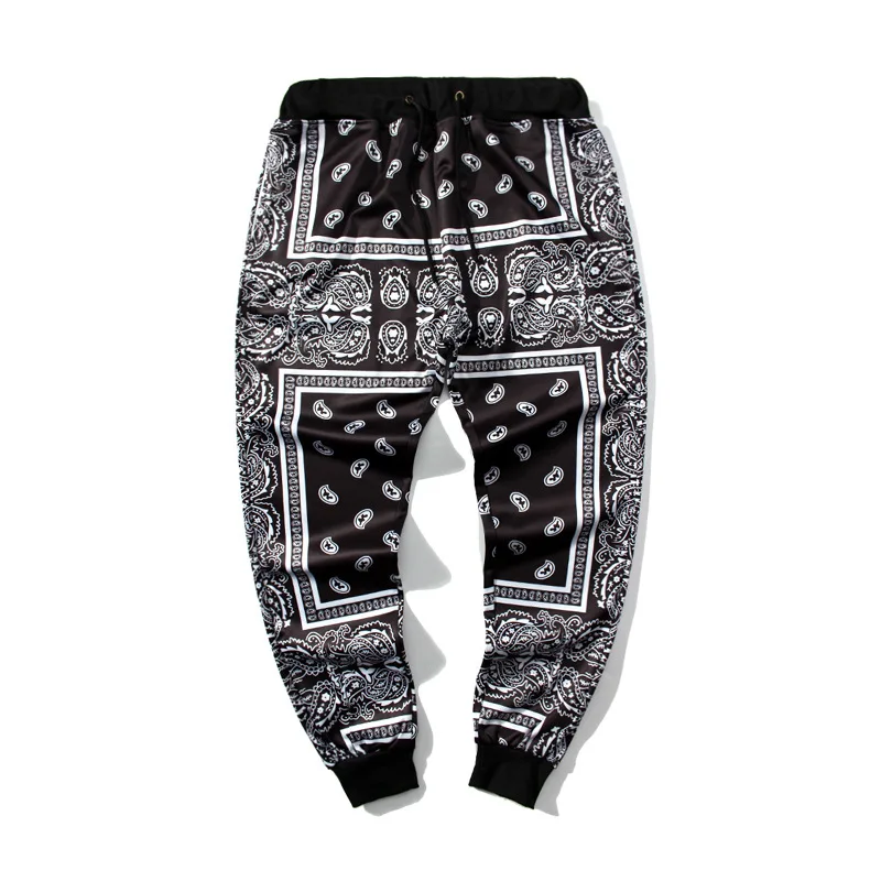 

Men Women Polyester Sweatpants Paisley Pant Bandana Hip Hop Trouser Joggers Jogging Streetwear 2023 Spring Autumn Punk