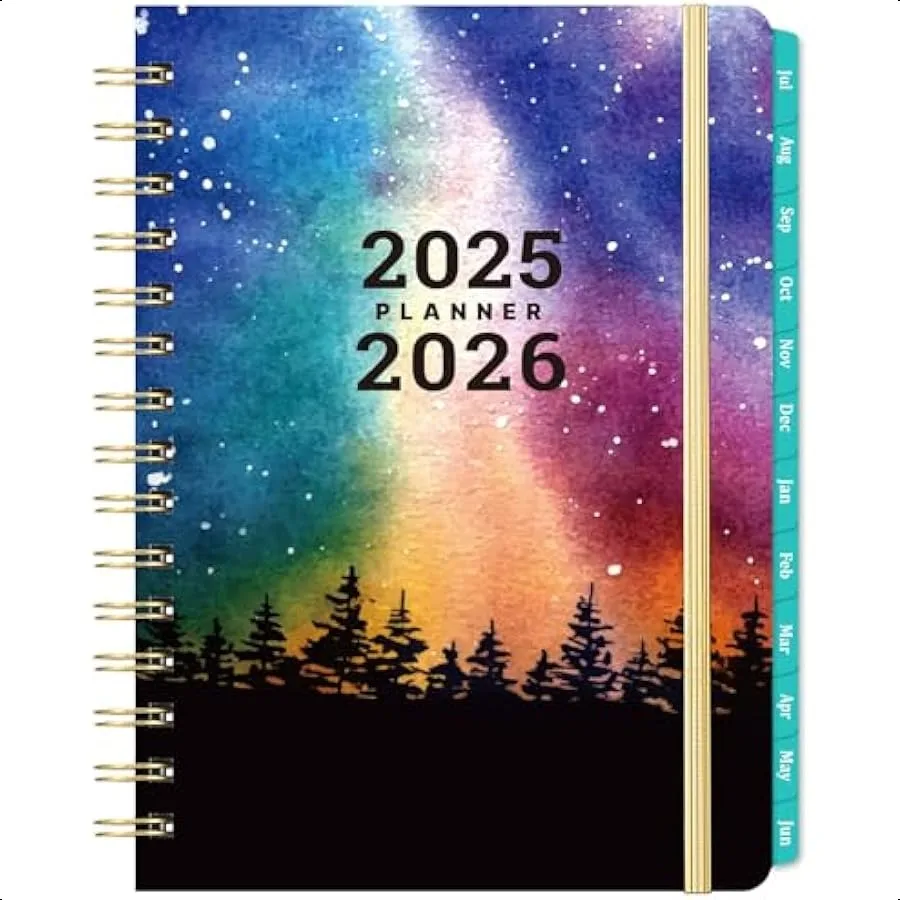 

20252026 Academic 20252026 Daily Weekly and Monthly July 2025 June 2026 6.4" x 8.5" Marked Tabs Back Pocket Perfect Daily Org