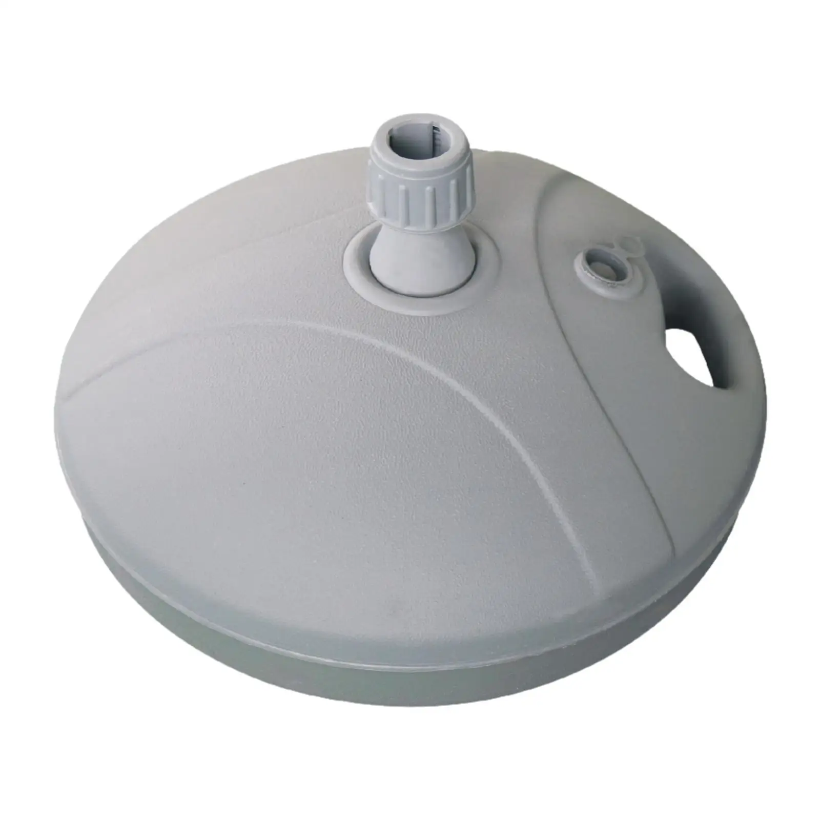 

Umbrella Base Parasol Stand Sturdy Easy Installation Parasol Parts Gray Round for Camping Party Summer Beach Balcony Backyard