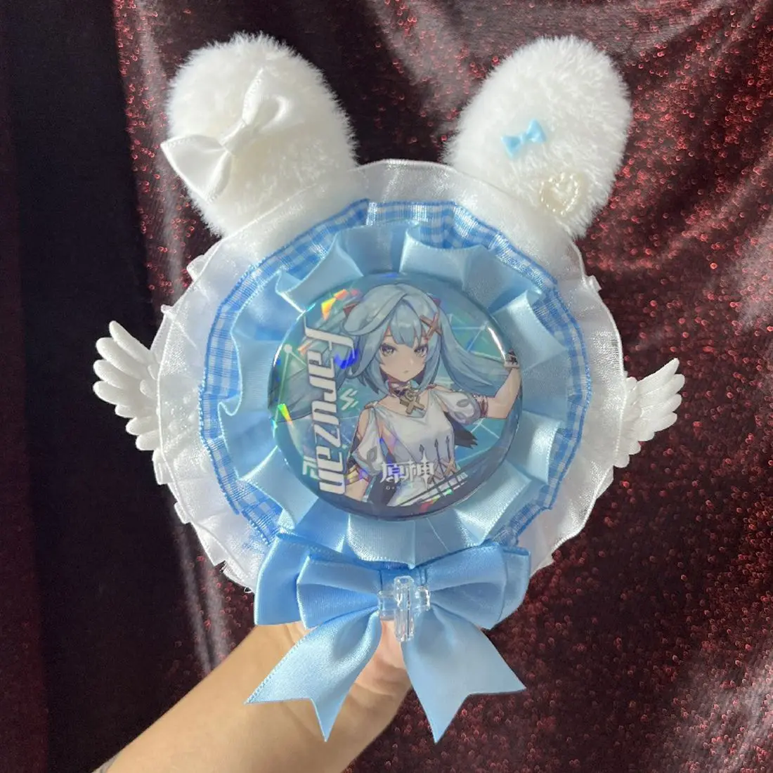 

Милый держатель для значков в виде заячьих ушек, великолепный аксессуар для самостоятельного изготовления значков, украшение для сумок в стиле аниме для девочек