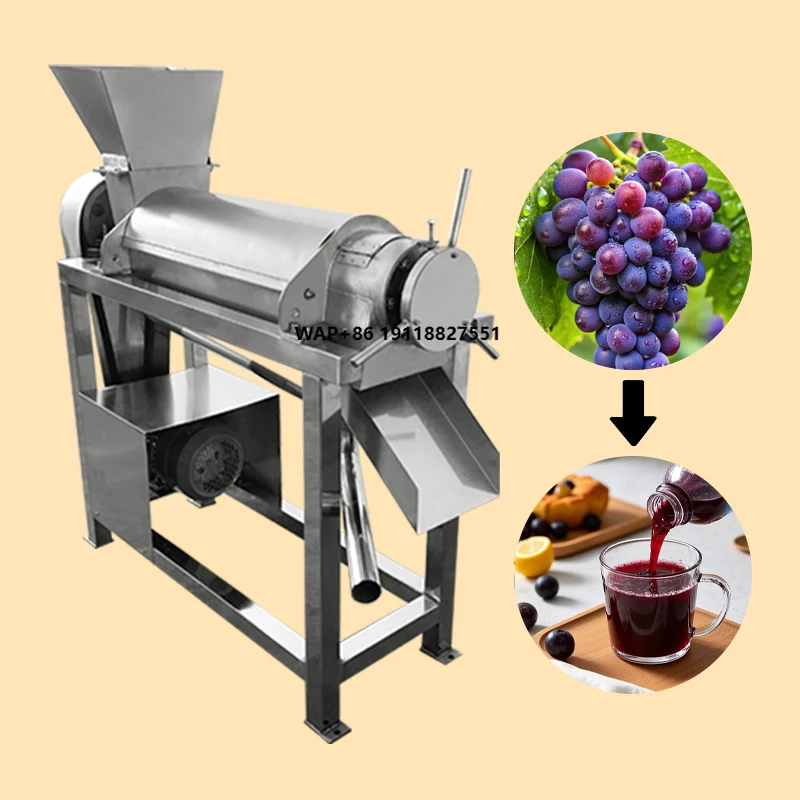 

Food Grade Stainless Steel Industrial Juicer with High Speed Adjustable Motor for Commercial Use in Fruit Processing
