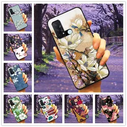 For OPPO Reno 5A 3A 7A Case 3D Relief Cartoon Silicone Back Cover for Oppo Reno7 A Reno3A Reno5A Cases Emboss Soft Cute A54 5G
