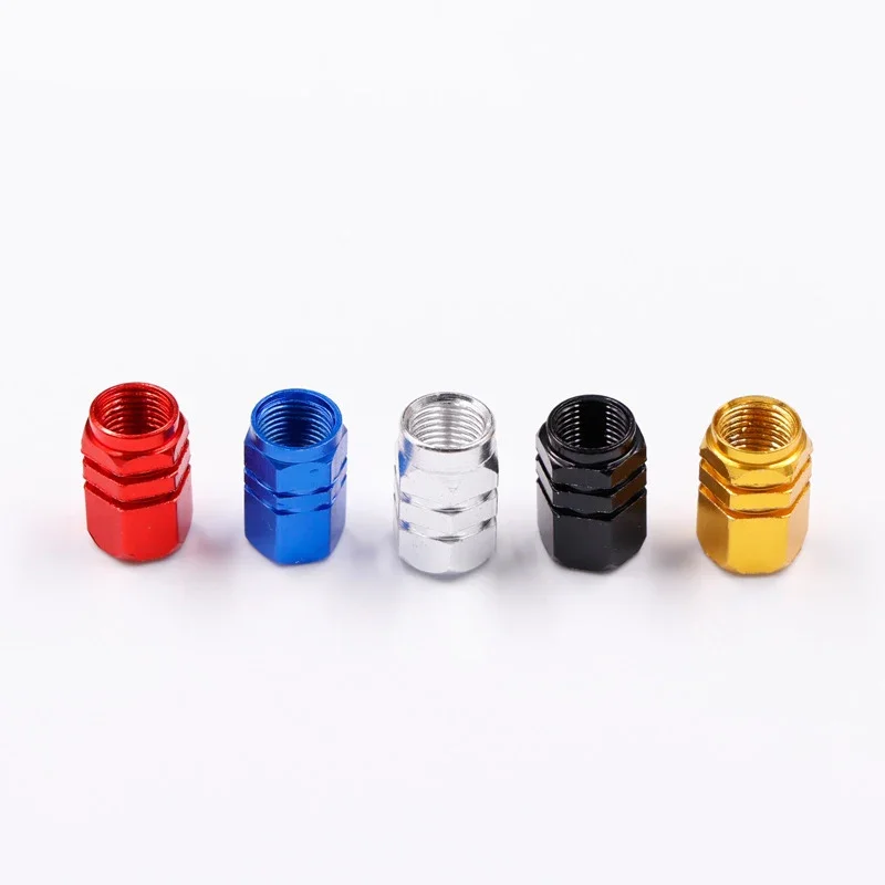 4Pcs Car Tire Valve Cover Aluminum Alloy Car Wheel Tire Valve Caps For Automobiles Trucks Motorcycles Bikes