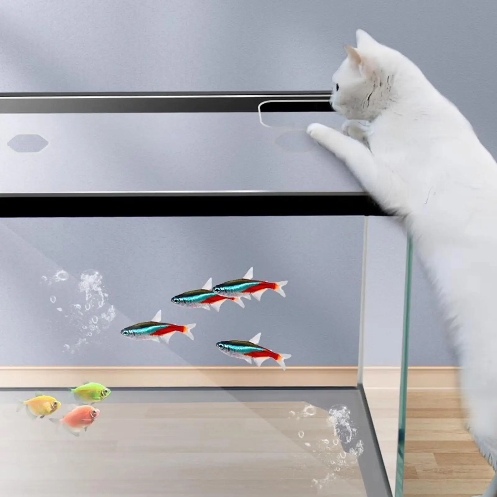 

Acrylic Aquarium Lid Easy Setup Clear Top Cover Anti Jump Net for Fish Aquarium Accessories and Equipment