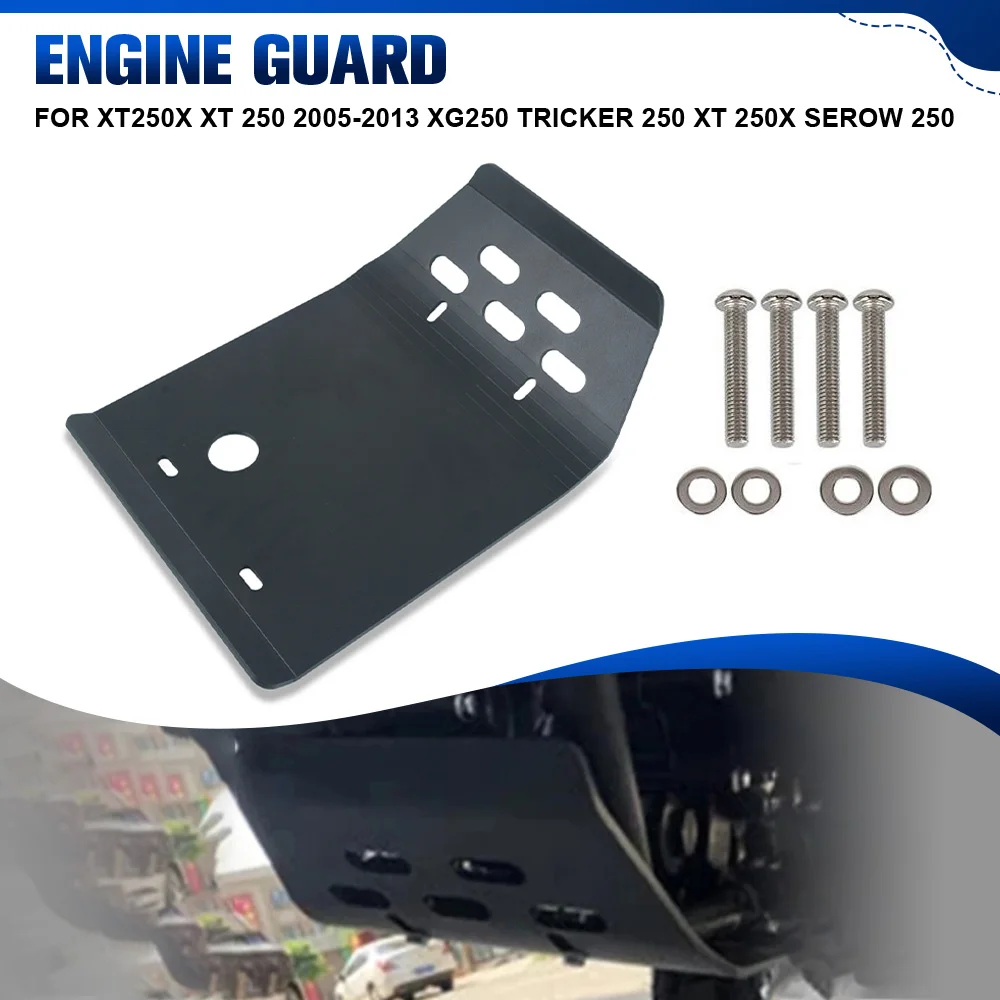 

For Yamaha XT250X XT 250 2005-2013 Motorcycle Engine Guard XG250 Tricker 250 XT 250X Serow 250 Lower Guard Board Skid Plate