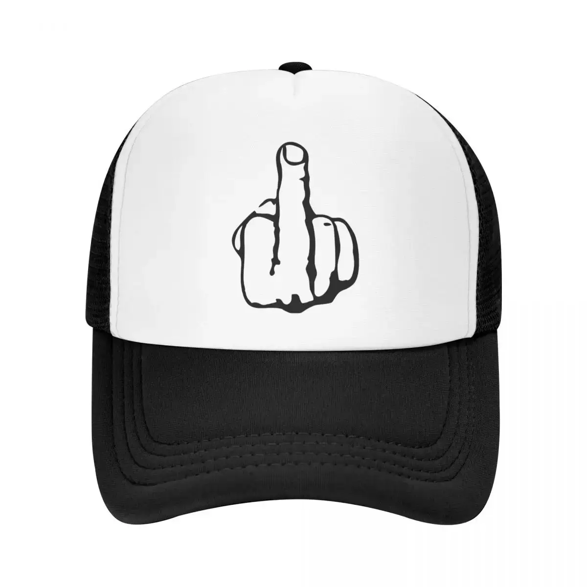 2026 Summer Middle Finger Print Baseball Cap Outdoor Men Women Adjustable Trucker Hat Summer Dad Hat