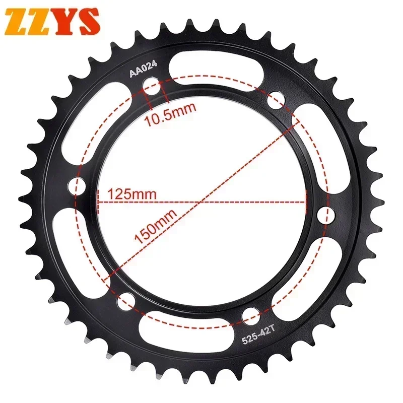 525 42T Tooth Rear Sprocket Gear Star Cam Pinion Freewheel For KT/M Road 1290 Superadventure S 2017-2024 18 2020 2021 2022 2023