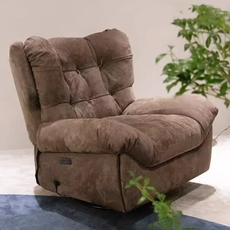 

Cloud single sofa, electric multi-functional living room balcony rotating recliner
