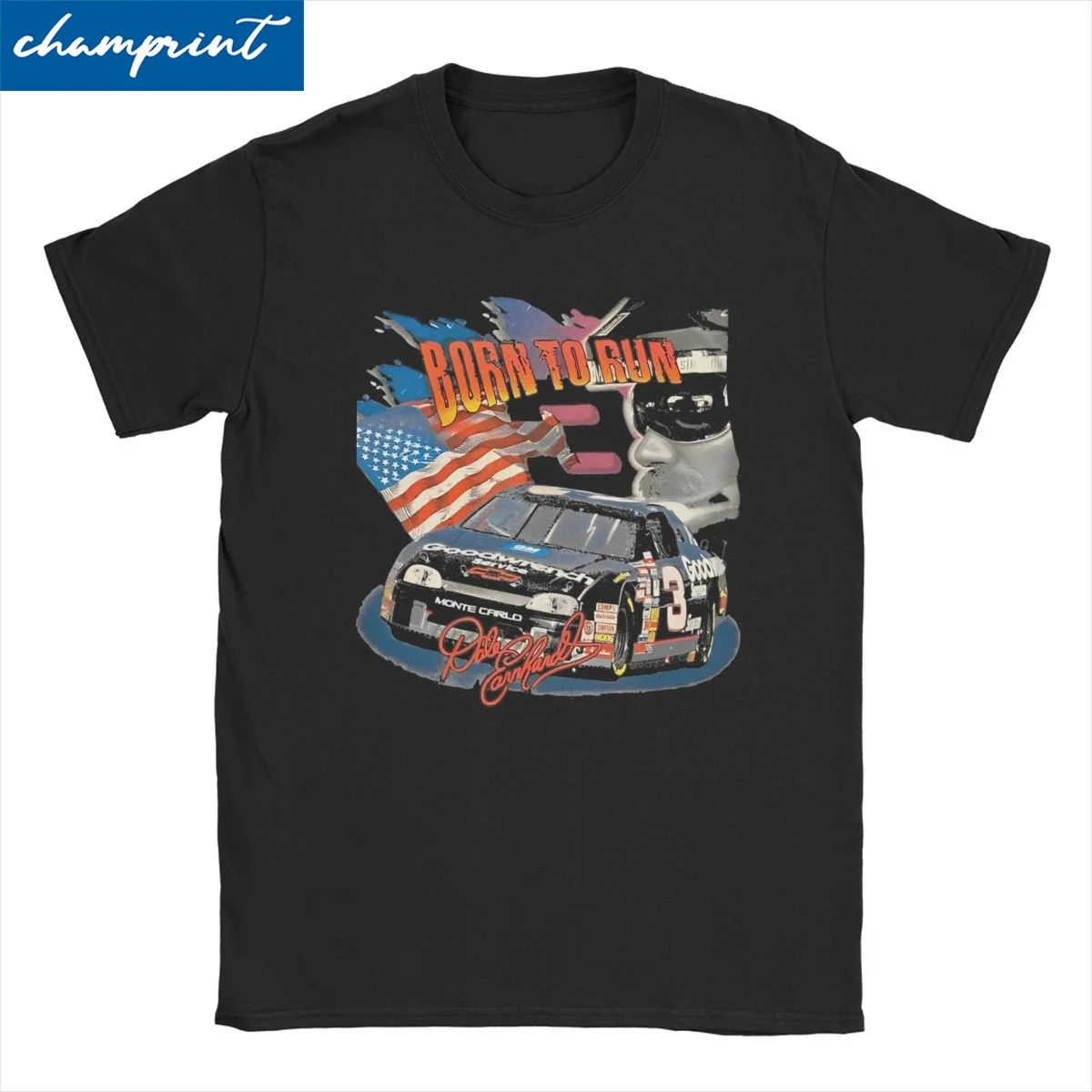 Футболки Dale Earnhardt #3 Born To Run для мужчин и женщин, хлопковые футболки, новинка, футболки для гонок, водителей, мотоспорта, одежда с принтом