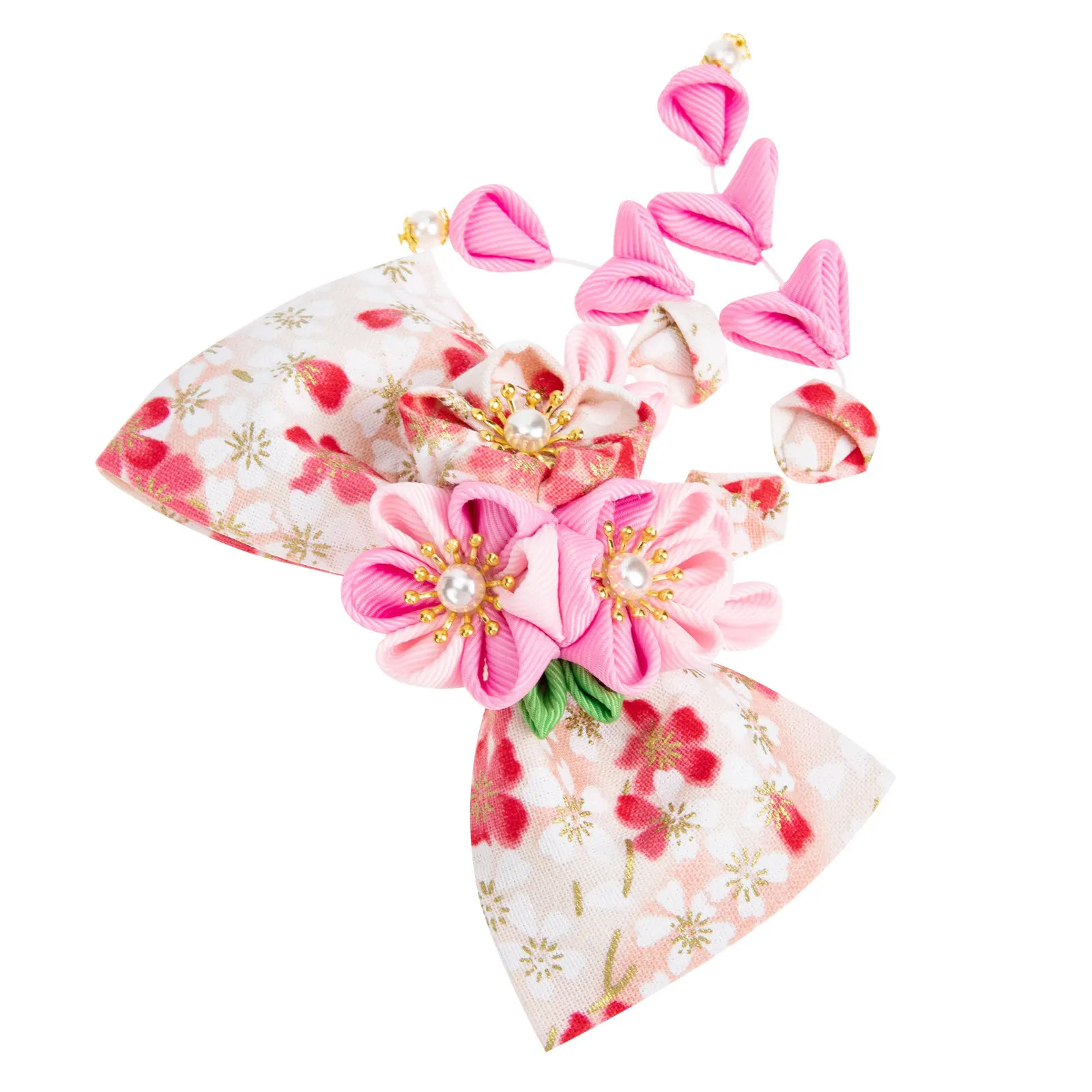 

Заколка для волос в японском стиле с бантом для женщин, праздничное украшение для прически, заколка для танцев и вечеринок