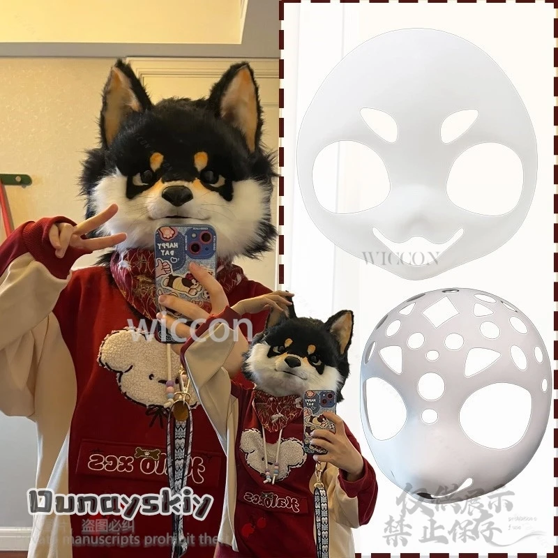 

Аниме Пушистый Kemono Косплей Furrsuit Костюм Kawaii Японский Зверь Голова Собаки Прекрасный Щенок Милое Лицо Джирай Кэй Маска Голова Раковина