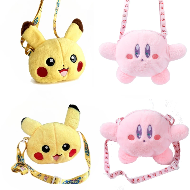 Anime Pikachu Kirby Anime-Taschen Mini-Umhängetasche Niedliche Party-Dekoration Modische Münzbörse Kreative Geburtstagsgeschenke