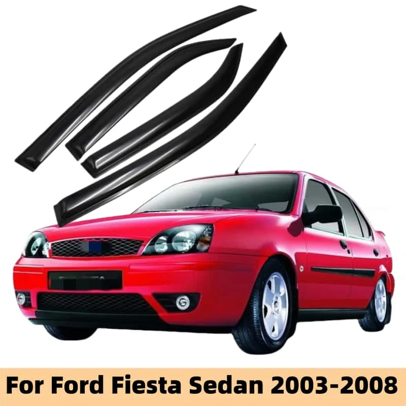 For Ford Fiesta Sedan 2003 2004 2005 2006 2007 2008 Cars Styling Accessories Window Visor Deflector Window Rain Guard Cover