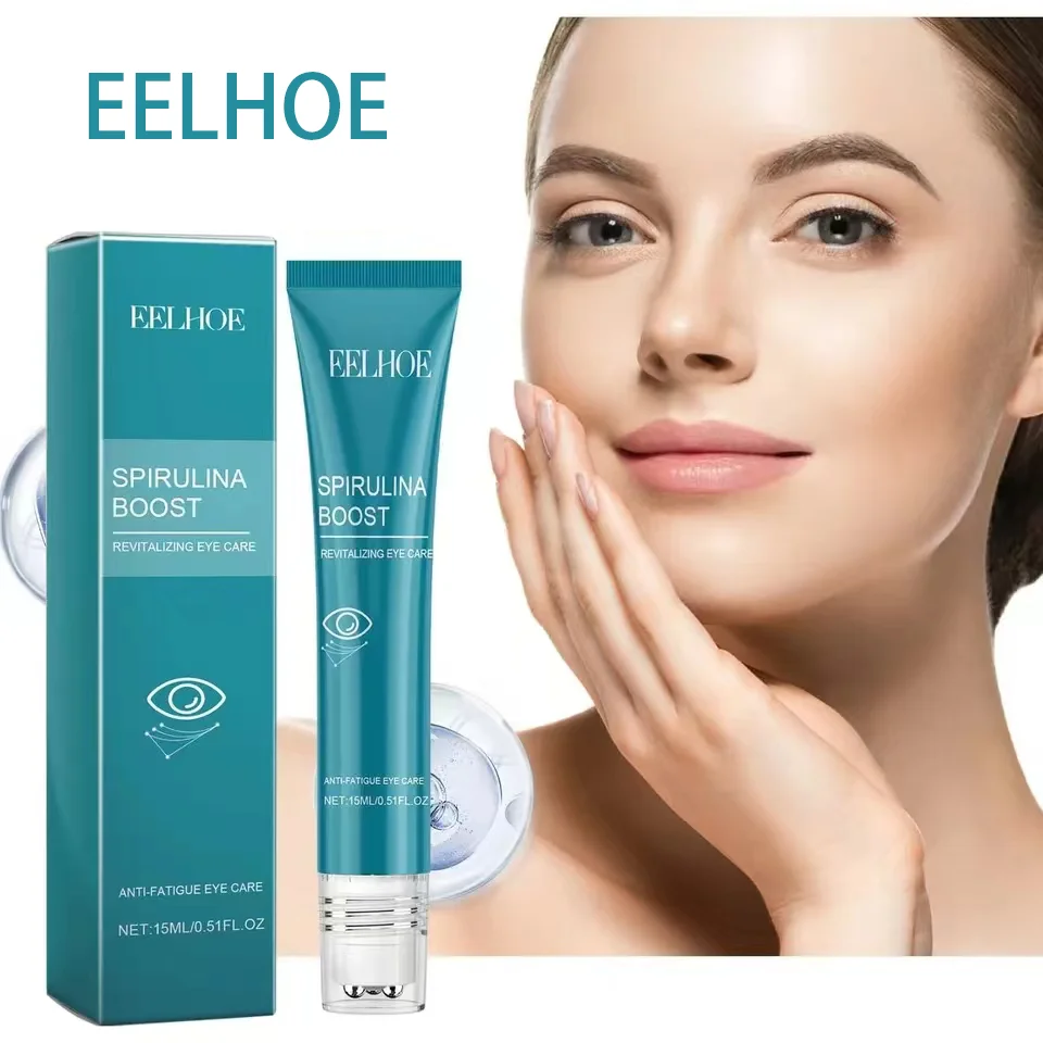 EELHOE Eye Serum Eye Roller MassageHyaluronic Acid Anti Dark Circle Eye Bags CreamMinimize Puffiness Beauty Eyes Skin Care Gel