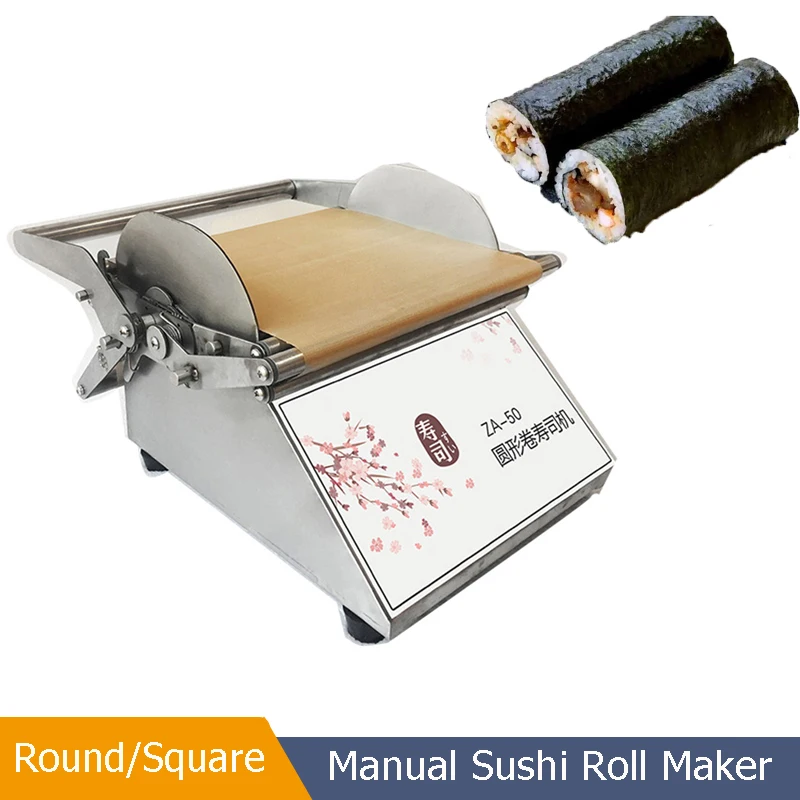 

Automatic Stainless Steel Round Square Rice Roll Roller Making Machine Desktop Nigiri Sushi Making Robot Machine