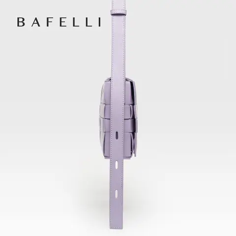 BAFELLI HANDVÄSKA 2025 NY VÄVD MODE ÄKTA LÄDER BOXVÄSKA AXELPÅSE AXELPÅSE DAM KVINNLIG LYXMÄRKE KLASSISK 8 best sales låda handväska - №4