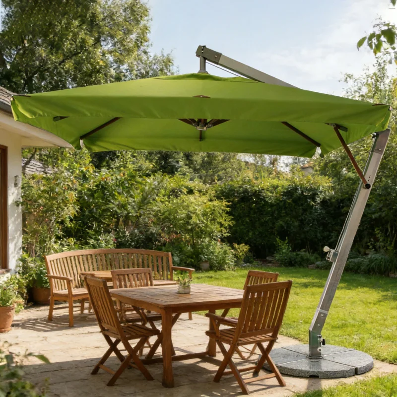 Roman Umbrella, Outdoor Umbrella,Sunshade, Rainproof, UV Protection,Thickened Material, Aluminum Alloy Columns, Rotatable