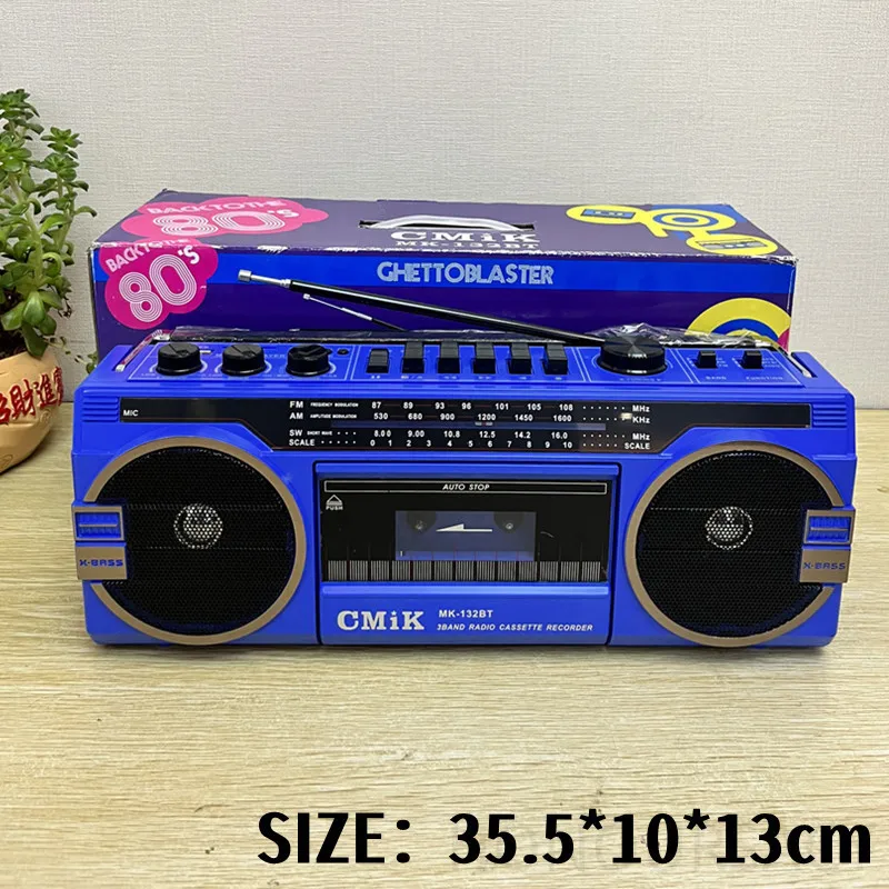 

AM FM SW Cassette Player Bluetooth Vintage Great Sound Quality USB Port 3.5mm Aux In Tape Recorder Tape Player Cassette Recorder
