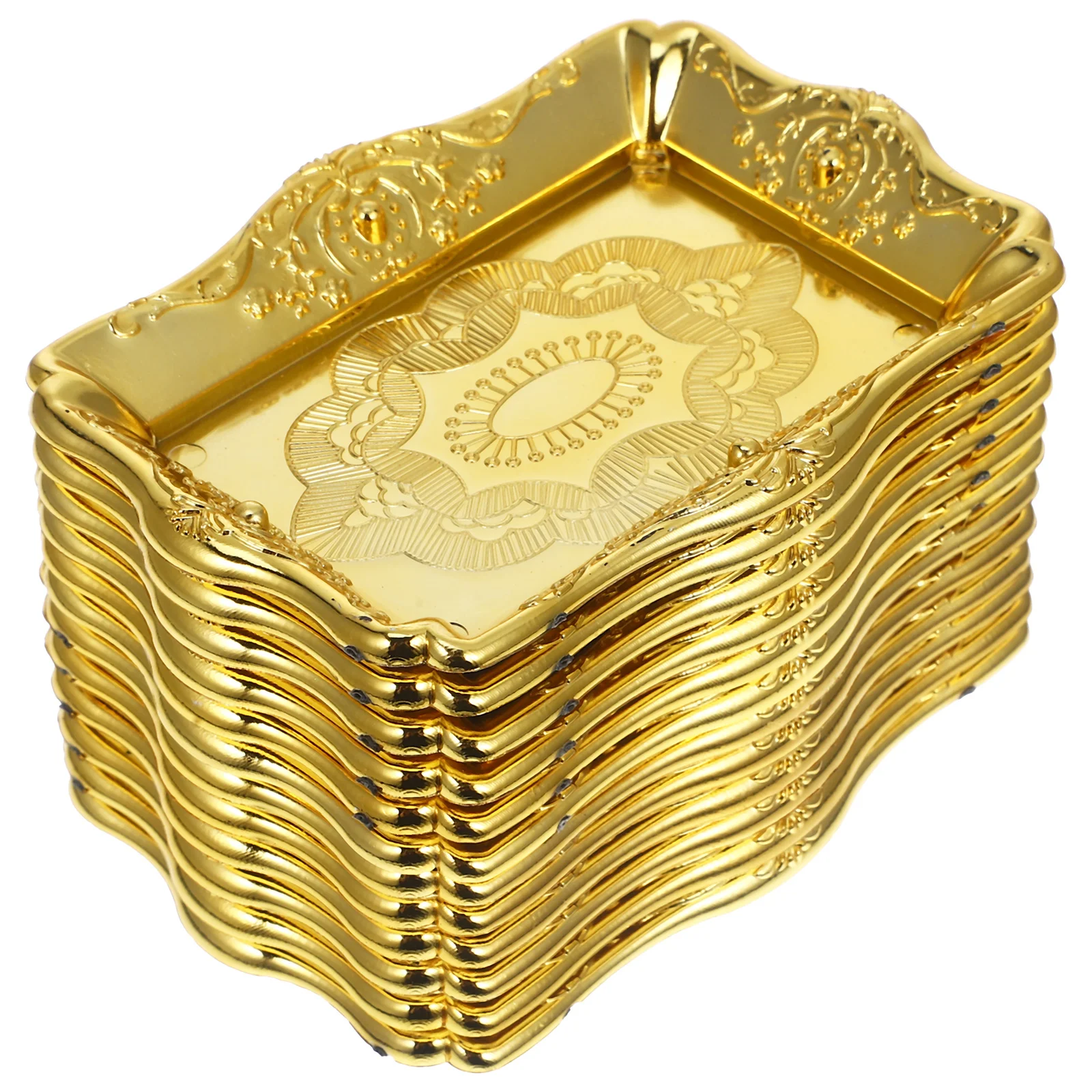 

12pcs Dessert Tray Plastic Serving Tray For Cake Cupcake Fruit Snack Party Appetizer Display Decorative Plate Kitchen Barware