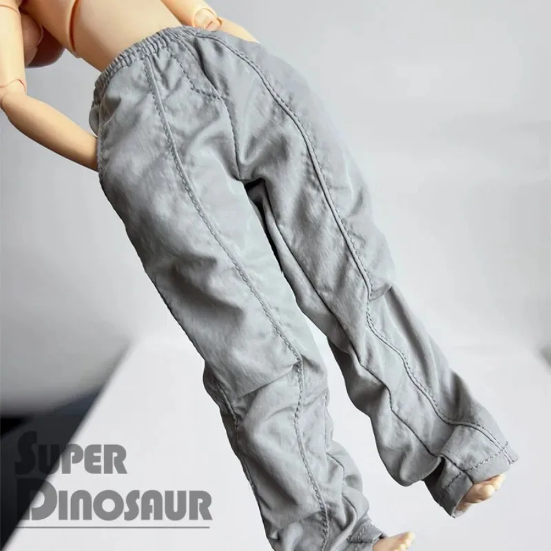 Calças Casuais Plissadas Multicoloridas em Escala 1/6 para Modelos de Soldados Azone M/S Ob24 Ob22 Zaka BJD Body