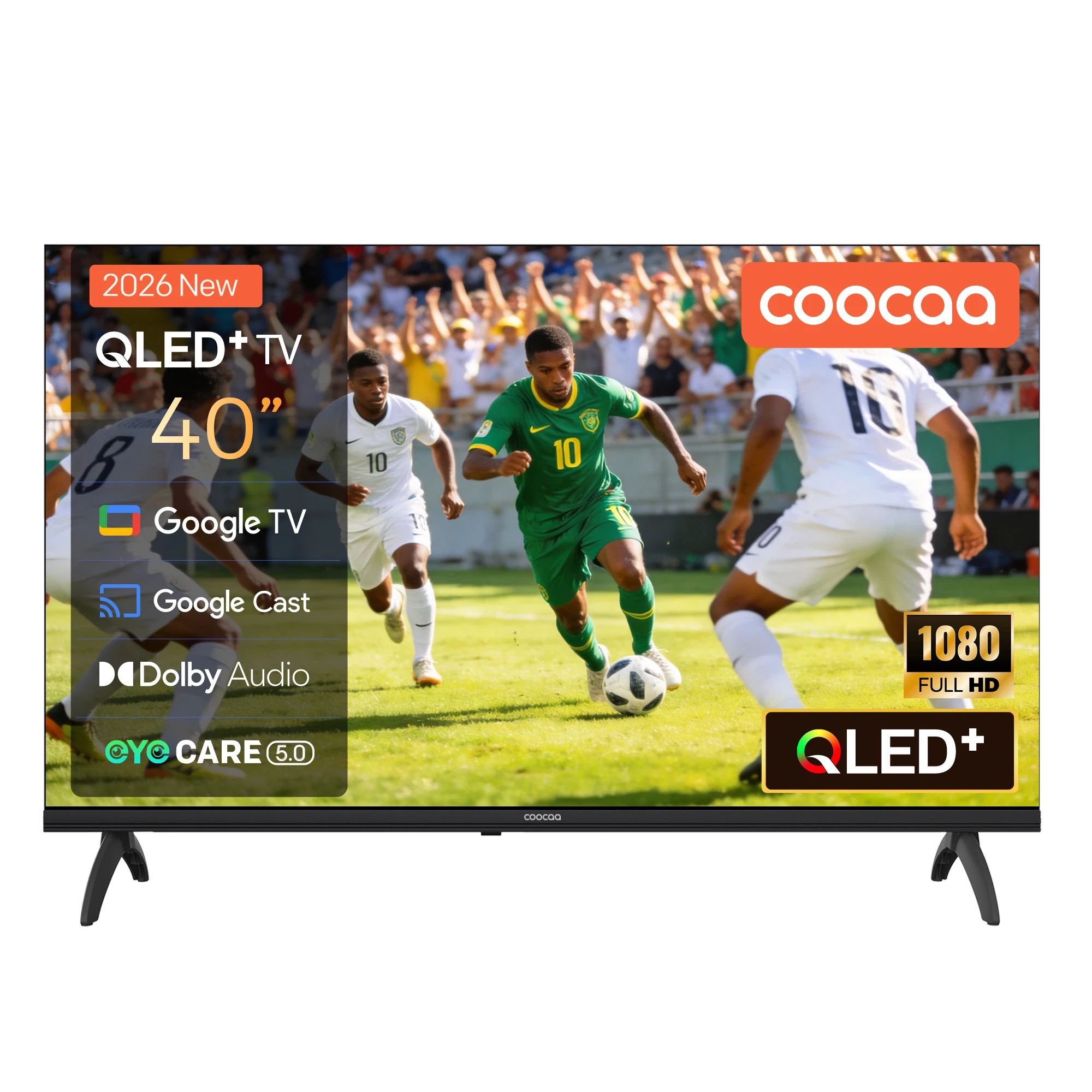 Coocaa TV QLED 40'', TV Full HD (1080p), Google TV Smart TV (Nuevo 2026), HDR 10, Audio Dolby, Bluetooth 5.1, EyeCare — oferta en AliExpress