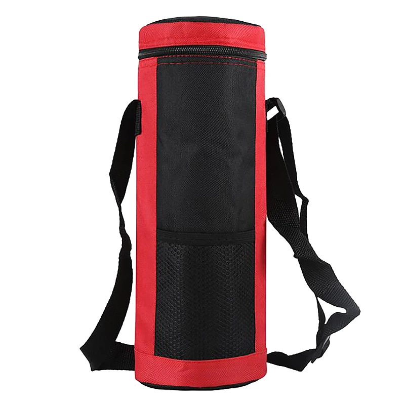 Water Bottle Cooler Tote Bag Universal Water Bottle Pouch High Capacity Insulated Cooler Bag Outdoor Camping Hiking,Red